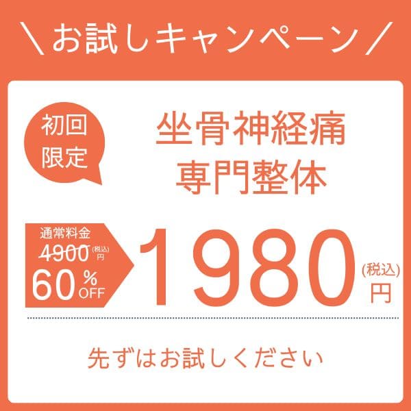 坐骨神経痛　お試し