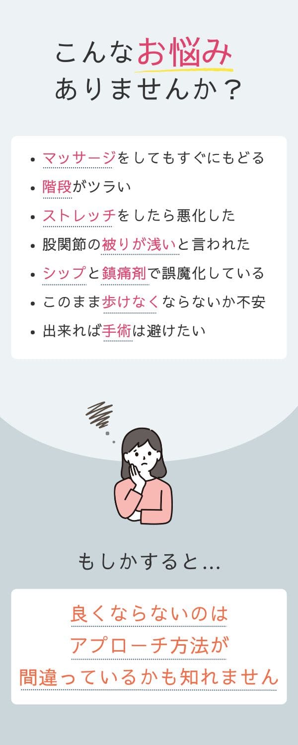 股関節の悩み