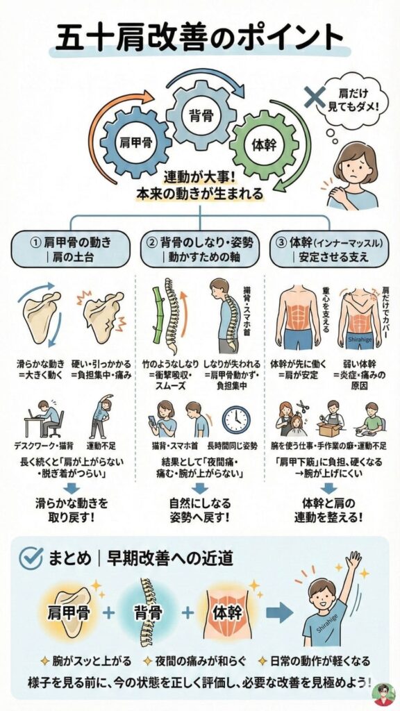 五十肩改善のポイント