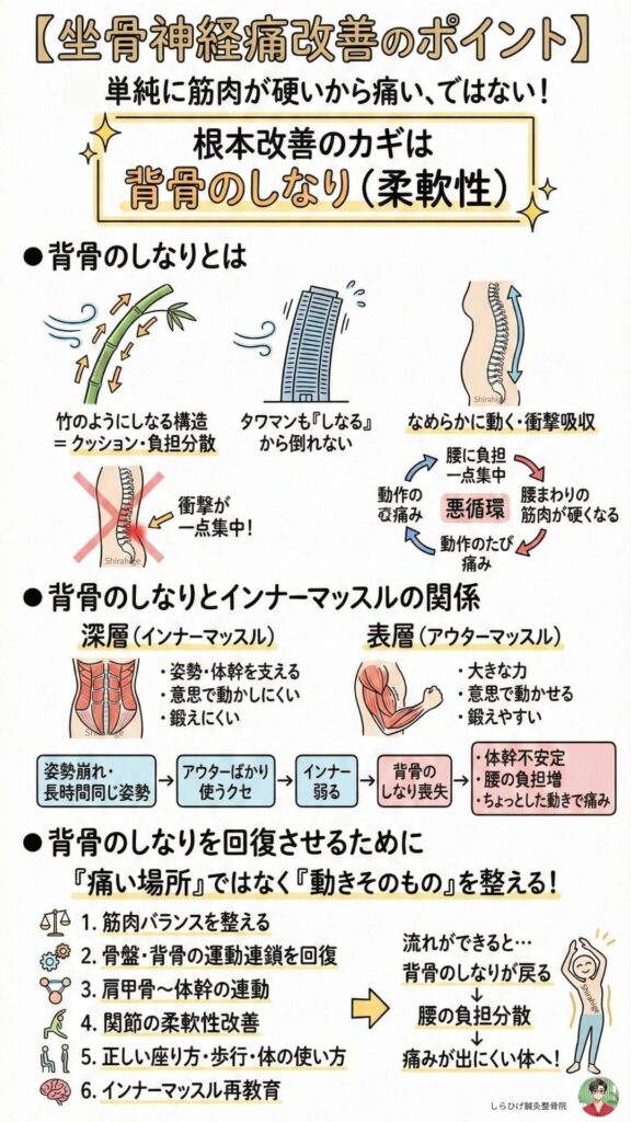 坐骨神経痛改善のポイント