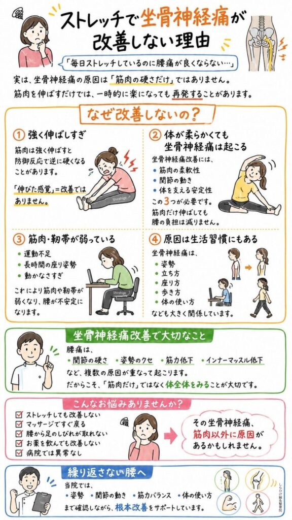 坐骨神経痛　ストレッチ